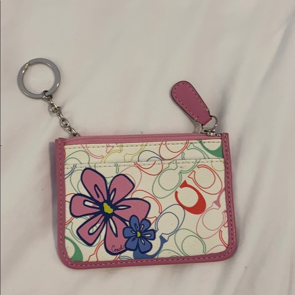 Coach zippered card holder